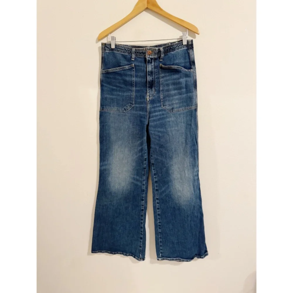 Anthropologie Pilcro The Carpenter Wide-Leg Jeans High Rise Relaxed Denim 31